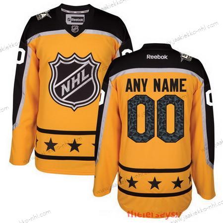 2017 NHL All-Star Game Mukautettu Atlantic Division Reebok Keltainen Ommeltu Jääkiekko Paita