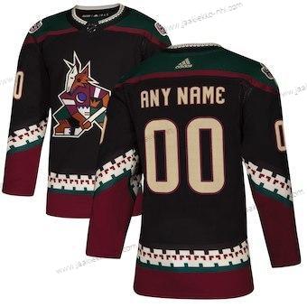 Adidas Lasten Arizona Coyotes Mukautettu Musta Vaihtopaita Aito Paita