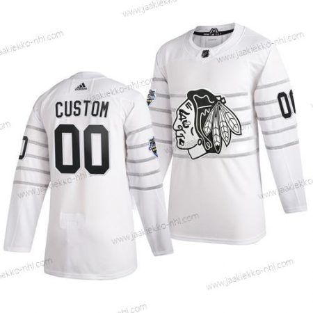 Adidas Miesten 2020 NHL All-Star Game Mukautettu Chicago Blackhawks Aito Valkoinen Paita