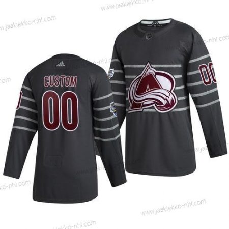 Adidas Miesten 2020 NHL All-Star Game Mukautettu Colorado Avalanche Aito Harmaa Paita