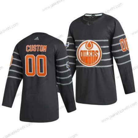 Adidas Miesten 2020 NHL All-Star Game Mukautettu Edmonton Oilers Aito Harmaa Paita