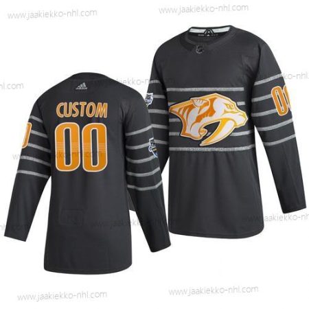 Adidas Miesten 2020 NHL All-Star Game Mukautettu Nashville Predators Aito Harmaa Paita