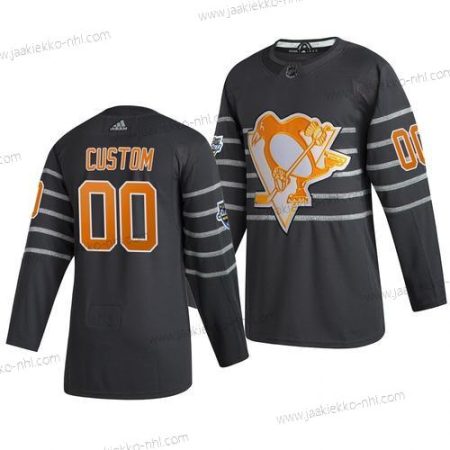 Adidas Miesten 2020 NHL All-Star Game Mukautettu Pittsburgh Penguins Aito Harmaa Paita