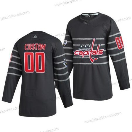 Adidas Miesten 2020 NHL All-Star Game Mukautettu Washington Capitals Aito Harmaa Paita