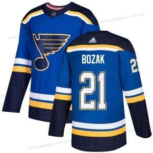 Adidas Miesten Aito St. Louis Blues #21 Tyler Bozak Sininen Kotiottelupaita Official Paita