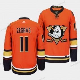 Adidas Miesten Anaheim Ducks #11 Trevor Zegras Oranssi Aito Paita