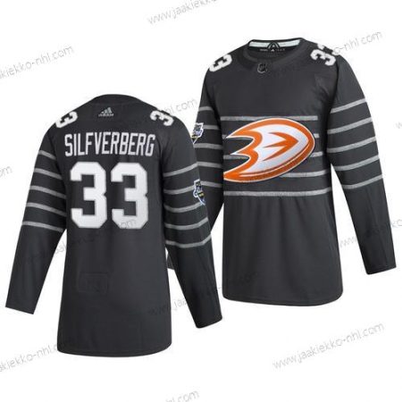 Adidas Miesten Anaheim Ducks #33 Jakob Silfverberg Harmaa 2020 NHL All-Star Game Paita