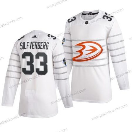 Adidas Miesten Anaheim Ducks #33 Jakob Silfverberg Valkoinen 2020 NHL All-Star Game Paita