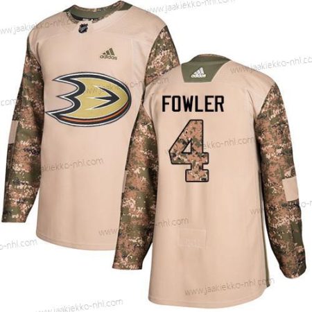 Adidas Miesten Anaheim Ducks #4 Cam Fowler Maastokuvio Aito 2017 Veterans Day Ommeltu NHL Paita