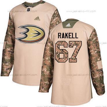 Adidas Miesten Anaheim Ducks #67 Rickard Rakell Maastokuvio Aito 2017 Veterans Day Ommeltu NHL Paita