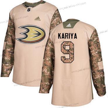 Adidas Miesten Anaheim Ducks #9 Paul Kariya Maastokuvio Aito 2017 Veterans Day Ommeltu NHL Paita