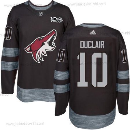 Adidas Miesten Arizona Coyotes #10 Anthony Duclair Musta 1917-2017 100th Vuosipäivä Ommeltu NHL Paita