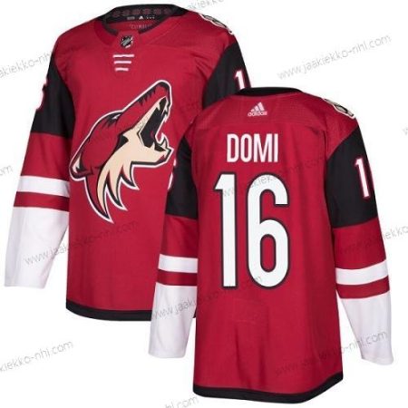 Adidas Miesten Arizona Coyotes #16 Max Domi Punainen Kotiottelupaita Aito Ommeltu NHL Paita