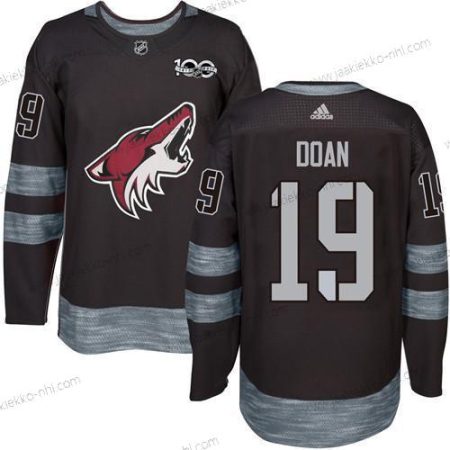 Adidas Miesten Arizona Coyotes #19 Shane Doan Musta 1917-2017 100th Vuosipäivä Ommeltu NHL Paita