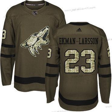 Adidas Miesten Arizona Coyotes #23 Oliver Ekman-Larsson Vihreä Salute to Service Ommeltu NHL Paita