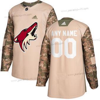 Adidas Miesten Arizona Coyotes Mukautettu Maastokuvio Veterans Day Harjoitus Paita