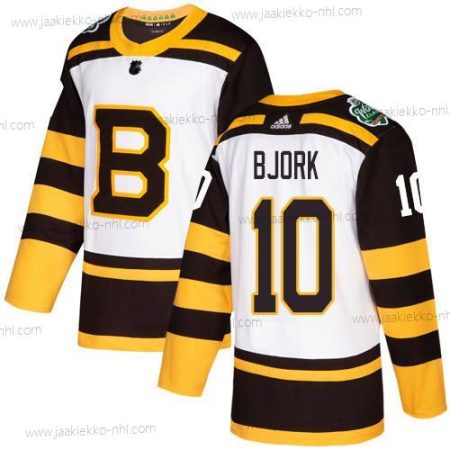 Adidas Miesten Boston Bruins #10 Anders Bjork Valkoinen Aito 2019 Talvi Klassinen Ommeltu NHL Paita