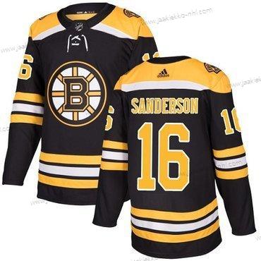 Adidas Miesten Boston Bruins #16 Derek Sanderson Musta Kotiottelupaita Aito Ommeltu NHL Paita