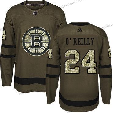 Adidas Miesten Boston Bruins #24 Terry O’Reilly Vihreä Salute to Service Ommeltu NHL Paita