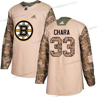 Adidas Miesten Boston Bruins #33 Zdeno Chara Maastokuvio Aito 2017 Veterans Day Ommeltu NHL Paita