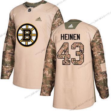 Adidas Miesten Boston Bruins #43 Danton Heinen Maastokuvio Aito 2017 Veterans Day Ommeltu NHL Paita