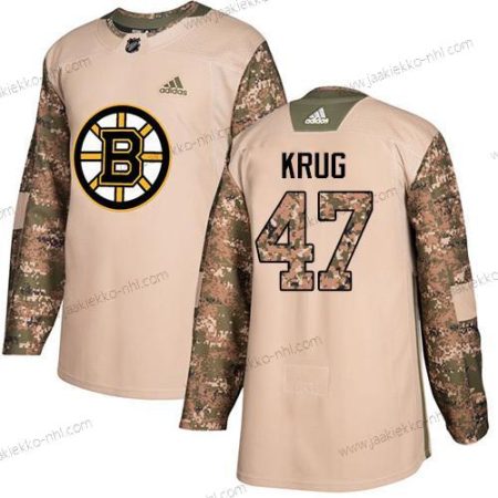 Adidas Miesten Boston Bruins #47 Torey Krug Maastokuvio Aito 2017 Veterans Day Ommeltu NHL Paita