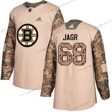 Adidas Miesten Boston Bruins #68 Jaromir Jagr Maastokuvio Aito 2017 Veterans Day Ommeltu NHL Paita