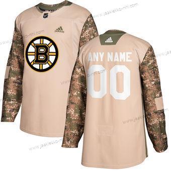 Adidas Miesten Boston Bruins Mukautettu Maastokuvio Veterans Day Harjoitus Paita