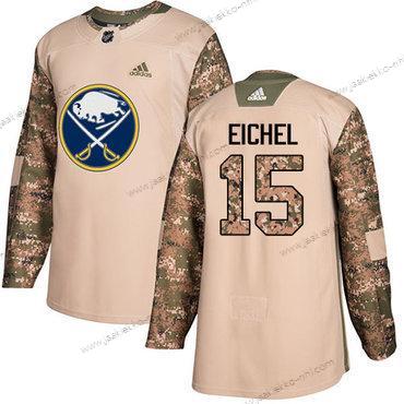 Adidas Miesten Buffalo Sabres #15 Jack Eichel Maastokuvio Aito 2017 Veterans Day Ommeltu NHL Paita