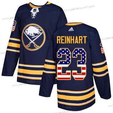 Adidas Miesten Buffalo Sabres #23 Sam Reinhart Laivastonsininen Sininen Kotiottelupaita Aito USA Flag Ommeltu NHL Paita