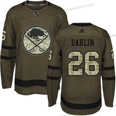 Adidas Miesten Buffalo Sabres #26 Rasmus Dahlin Vihreä Salute to Service Ommeltu NHL Paita