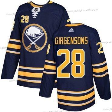 Adidas Miesten Buffalo Sabres #28 Zemgus Girgensons Laivastonsininen Sininen Kotiottelupaita Aito Ommeltu NHL Paita