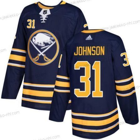 Adidas Miesten Buffalo Sabres #31 Chad Johnson Laivastonsininen Sininen Kotiottelupaita Aito Ommeltu NHL Paita