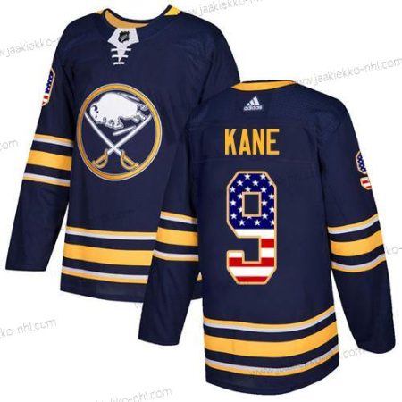 Adidas Miesten Buffalo Sabres #9 Evander Kane Laivastonsininen Sininen Kotiottelupaita Aito USA Flag Ommeltu NHL Paita