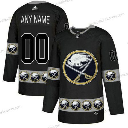 Adidas Miesten Buffalo Sabres Mukautettu Musta Maajoukkue Logos Paita