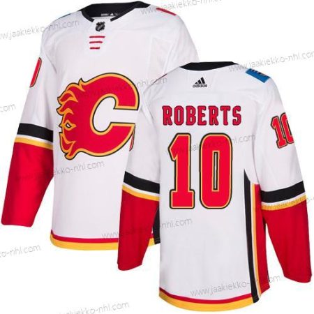 Adidas Miesten Calgary Flames #10 Gary Roberts Valkoinen Kolmas paita Aito NHL Paita