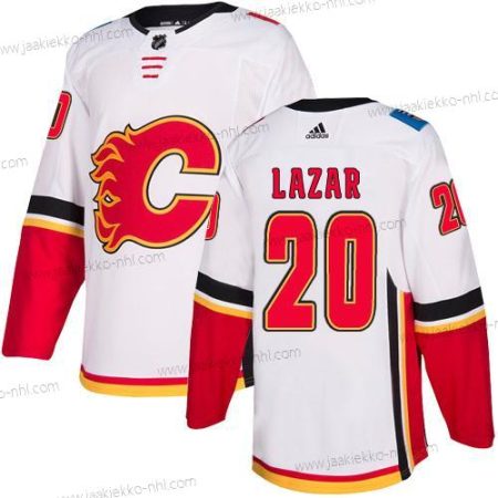 Adidas Miesten Calgary Flames #20 Curtis Lazar Valkoinen Kolmas paita Aito NHL Paita