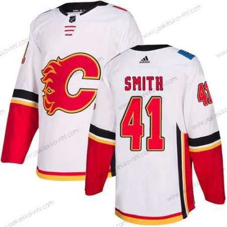 Adidas Miesten Calgary Flames #41 Mike Smith Valkoinen Kolmas paita Aito NHL Paita