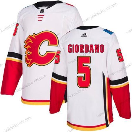 Adidas Miesten Calgary Flames #5 Mark Giordano Valkoinen Kolmas paita Aito NHL Paita