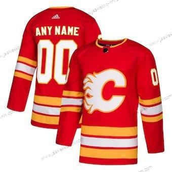 Adidas Miesten Calgary Flames Mukautettu Punainen Vaihtopaita Aito Paita