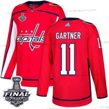 Adidas Miesten Capitals #11 Mike Gartner Punainen Kotiottelupaita Aito 2018 Stanley Cup Final Ommeltu NHL Paita