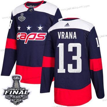 Adidas Miesten Capitals #13 Jakub Vrana Laivastonsininen Aito 2018 Stadium Series Stanley Cup Final Ommeltu NHL Paita