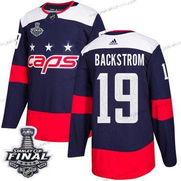 Adidas Miesten Capitals #19 Nicklas Backstrom Laivastonsininen Aito 2018 Stadium Series Stanley Cup Final Ommeltu NHL Paita