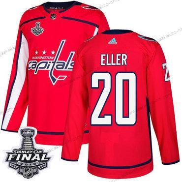 Adidas Miesten Capitals #20 Lars Eller Punainen Kotiottelupaita Aito 2018 Stanley Cup Final Ommeltu NHL Paita