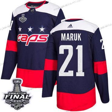 Adidas Miesten Capitals #21 Dennis Maruk Laivastonsininen Aito 2018 Stadium Series Stanley Cup Final Ommeltu NHL Paita