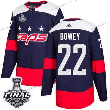 Adidas Miesten Capitals #22 Madison Bowey Laivastonsininen Aito 2018 Stadium Series Stanley Cup Final Ommeltu NHL Paita