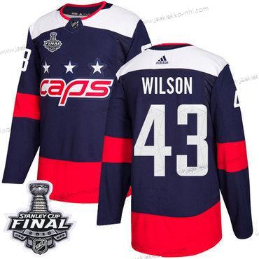 Adidas Miesten Capitals #43 Tom Wilson Laivastonsininen Aito 2018 Stadium Series Stanley Cup Final Ommeltu NHL Paita