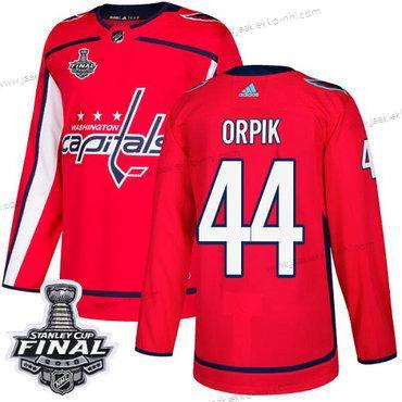 Adidas Miesten Capitals #44 Brooks Orpik Punainen Kotiottelupaita Aito 2018 Stanley Cup Final Ommeltu NHL Paita