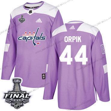 Adidas Miesten Capitals #44 Brooks Orpik Violetti Aito Taistelee syöpää vastaan 2018 Stanley Cup Final Ommeltu NHL Paita