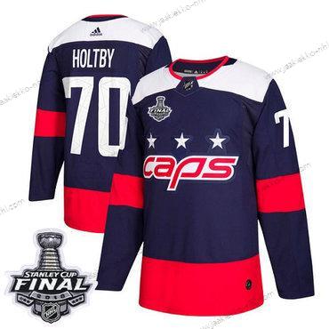 Adidas Miesten Capitals #70 Braden Holtby Laivastonsininen Aito 2018 Stadium Series Stanley Cup Final Ommeltu NHL Paita